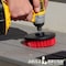 Drill Brush Power Scrubber By Useful Products 5 in W 5 in L Brush, Red 5in-Lim-Red-Short-QC - alternate 6